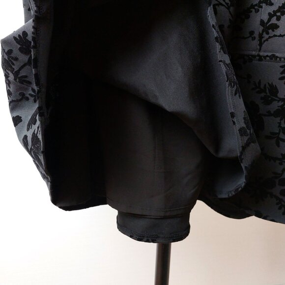 Le Gali Black Dress Size Small LBD "Mirella" Velvet Jacquard - Picture 5 of 7